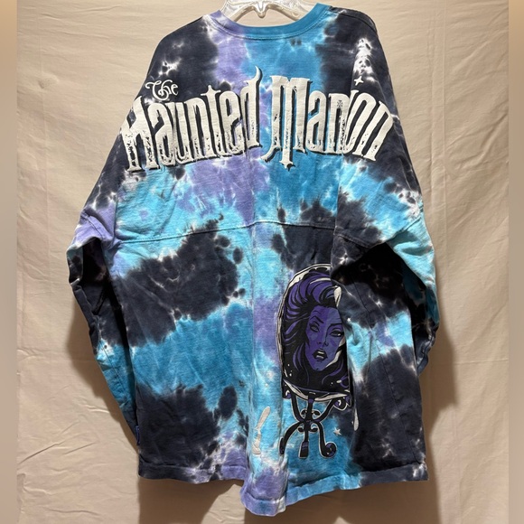 Disney Haunted Mansion Tie-Dye Long Sleeve Shirt - Black, Blue & Purple Size XL - Picture 11 of 11
